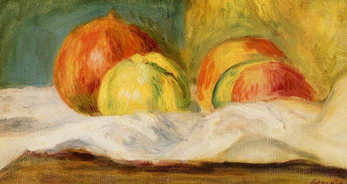 Natureza morta com maçãs e romãs (Pierre-Auguste Renoir) - Reprodução com Qualidade Museu