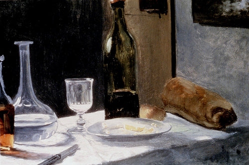 Natureza morta com garrafas (Claude Monet) - Reprodução com Qualidade Museu
