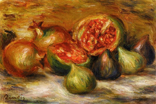 Natureza morta com figos (Pierre-Auguste Renoir) - Reprodução com Qualidade Museu