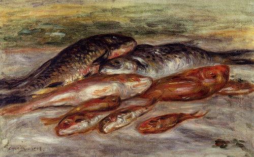 Natureza morta com peixes (Pierre-Auguste Renoir) - Reprodução com Qualidade Museu