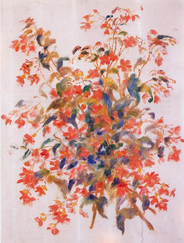 Natureza Morta Com Fuscias (Pierre-Auguste Renoir) - Reprodução com Qualidade Museu