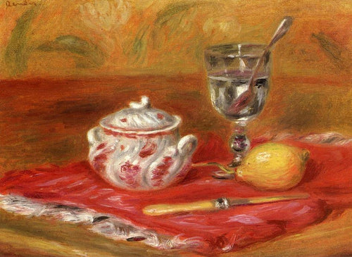 Natureza morta com vidro e limão (Pierre-Auguste Renoir) - Reprodução com Qualidade Museu