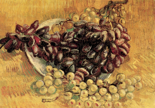 Natureza morta com uvas (Vincent Van Gogh) - Reprodução com Qualidade Museu