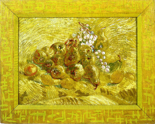 Natureza morta com uvas, peras e limões (Vincent Van Gogh) - Reprodução com Qualidade Museu