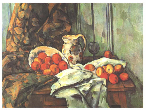 Natureza morta com jarro (Paul Cézanne) - Reprodução com Qualidade Museu