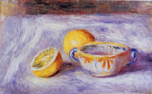Natureza morta com limões (Pierre-Auguste Renoir) - Reprodução com Qualidade Museu