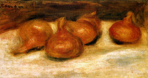 Natureza morta com cebolas (Pierre-Auguste Renoir) - Reprodução com Qualidade Museu