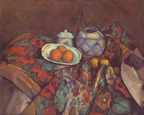 Natureza morta com laranjas (Paul Cézanne) - Reprodução com Qualidade Museu