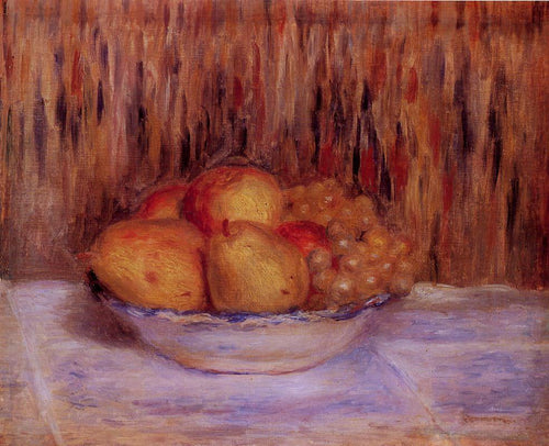 Natureza morta com peras e uvas (Pierre-Auguste Renoir) - Reprodução com Qualidade Museu