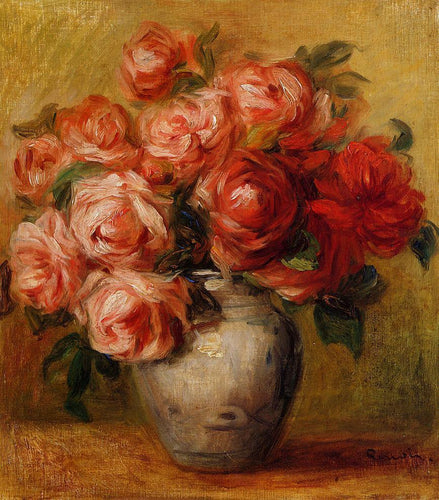 Natureza morta com rosas (Pierre-Auguste Renoir) - Reprodução com Qualidade Museu