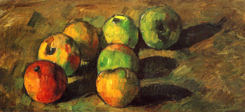 Natureza morta com sete maçãs (Paul Cézanne) - Reprodução com Qualidade Museu