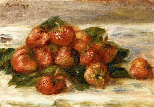 Natureza morta com morangos (Pierre-Auguste Renoir) - Reprodução com Qualidade Museu