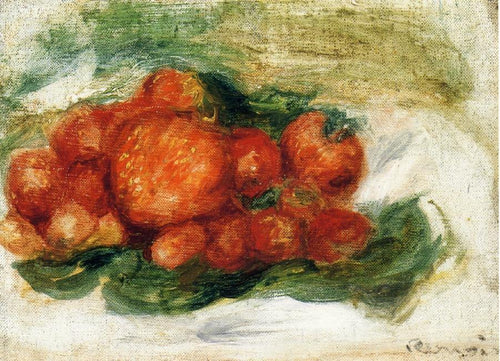 Natureza morta com morangos (Pierre-Auguste Renoir) - Reprodução com Qualidade Museu