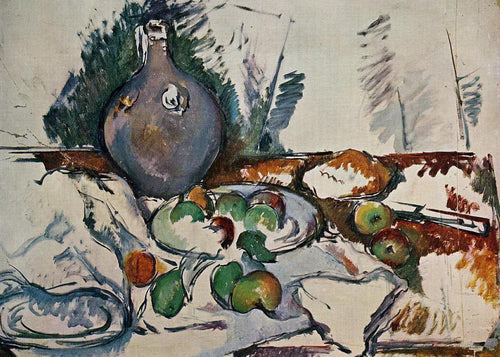 Natureza morta com jarro de água (Paul Cézanne) - Reprodução com Qualidade Museu