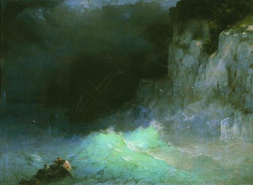 Tempestade (Ivan Aivazovsky) - Reprodução com Qualidade Museu