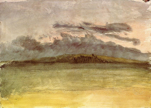 Nuvens de tempestade, pôr do sol (Joseph Mallord William Turner) - Reprodução com Qualidade Museu