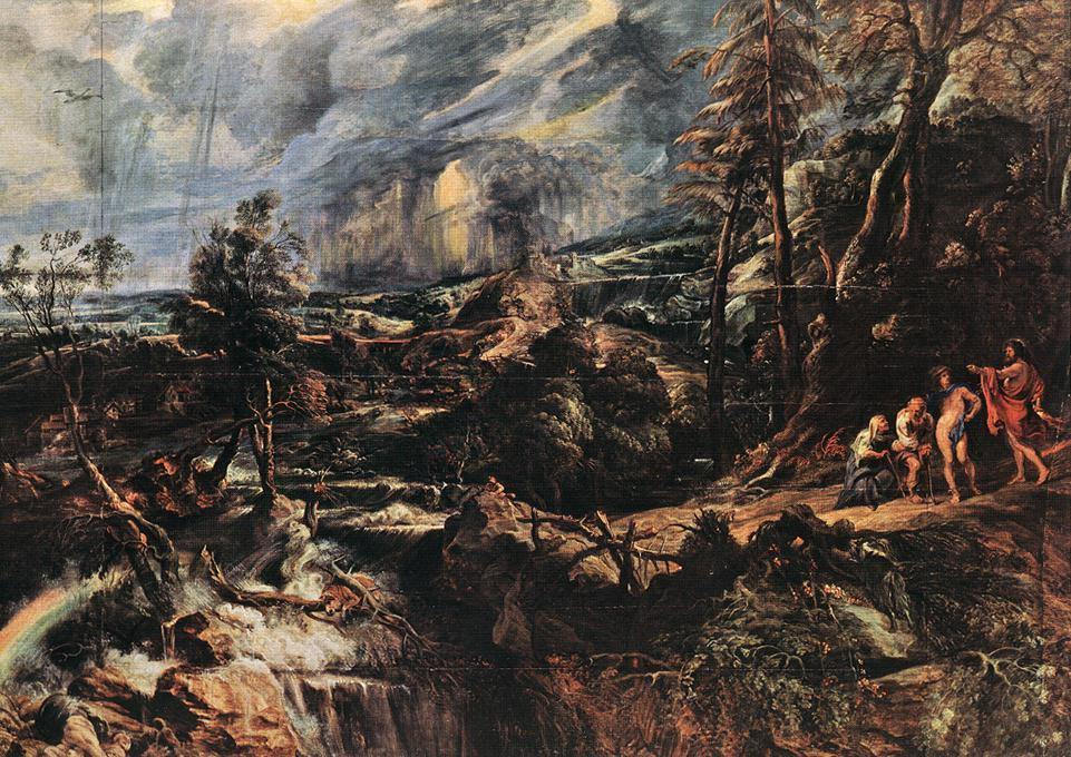 Paisagem tempestuosa (Peter Paul Rubens) - Reprodução com Qualidade Museu