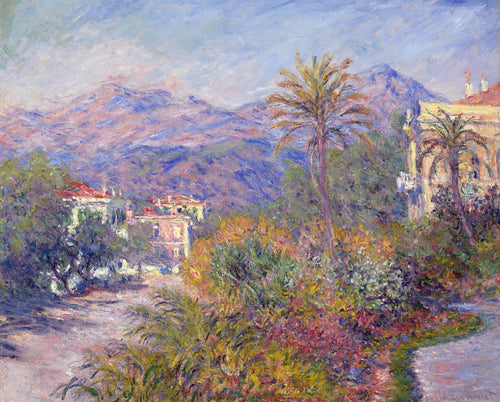 Strada Romada em Bordighera (Claude Monet) - Reprodução com Qualidade Museu