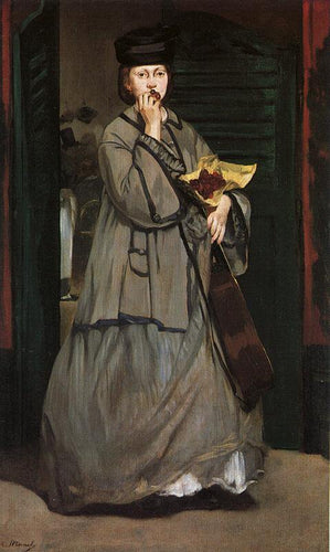 Street Singer (Edouard Manet) - Reprodução com Qualidade Museu