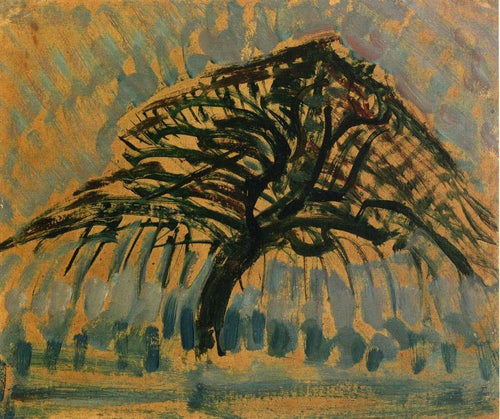 Estudo para a série Blue Apple Tree (Piet Mondrian) - Reprodução com Qualidade Museu