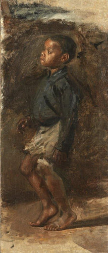 Estudo para dança de menino negro - O menino (Thomas Eakins) - Reprodução com Qualidade Museu