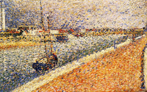 Estudo para o canal em Gravelines (Georges Seurat) - Reprodução com Qualidade Museu