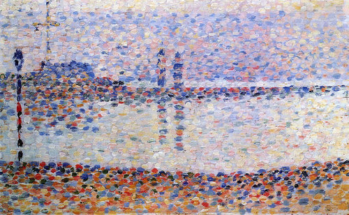 Estudo para o canal em Gravelines (Georges Seurat) - Reprodução com Qualidade Museu