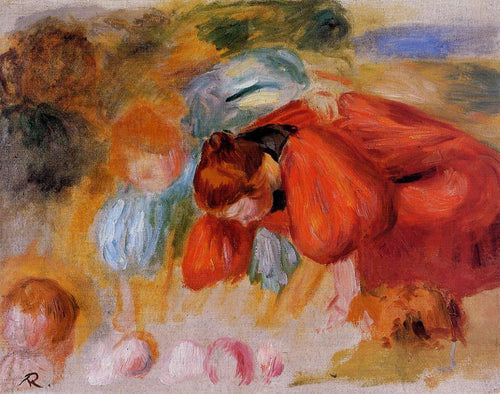 Estude para o jogo de croquet (Pierre-Auguste Renoir) - Reprodução com Qualidade Museu