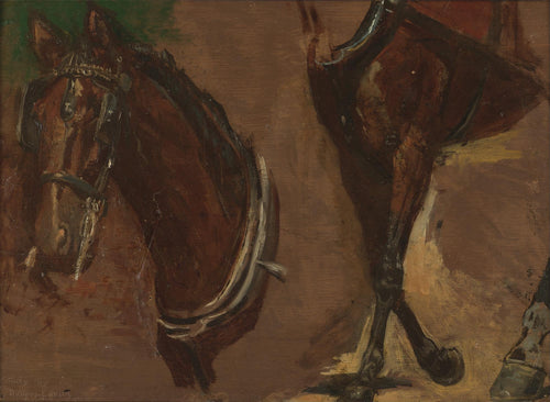 Estudo para o Fairman Rogers Four In Hand (Thomas Eakins) - Reprodução com Qualidade Museu