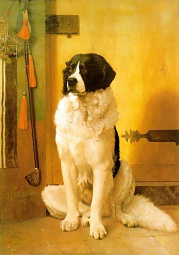 Estudo de um cachorro (Jean-Leon Gerome) - Reprodução com Qualidade Museu