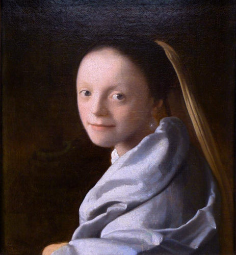 Estudo de uma jovem (Johannes Vermeer) - Reprodução com Qualidade Museu