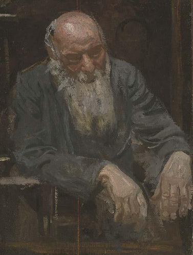Estudo de um homem idoso (Thomas Eakins) - Reprodução com Qualidade Museu