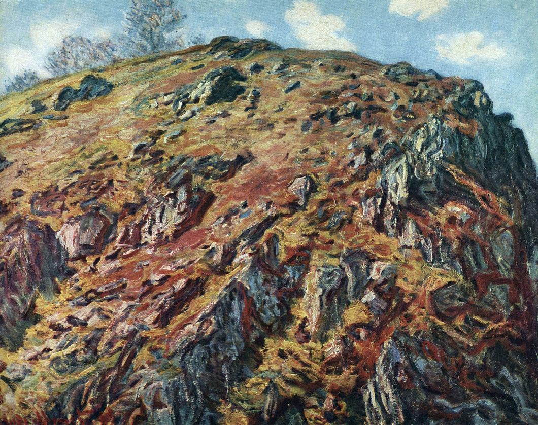 Estudo De Rochas (Claude Monet) - Reprodução com Qualidade Museu