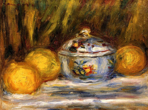 Açucareiro e limões (Pierre-Auguste Renoir) - Reprodução com Qualidade Museu