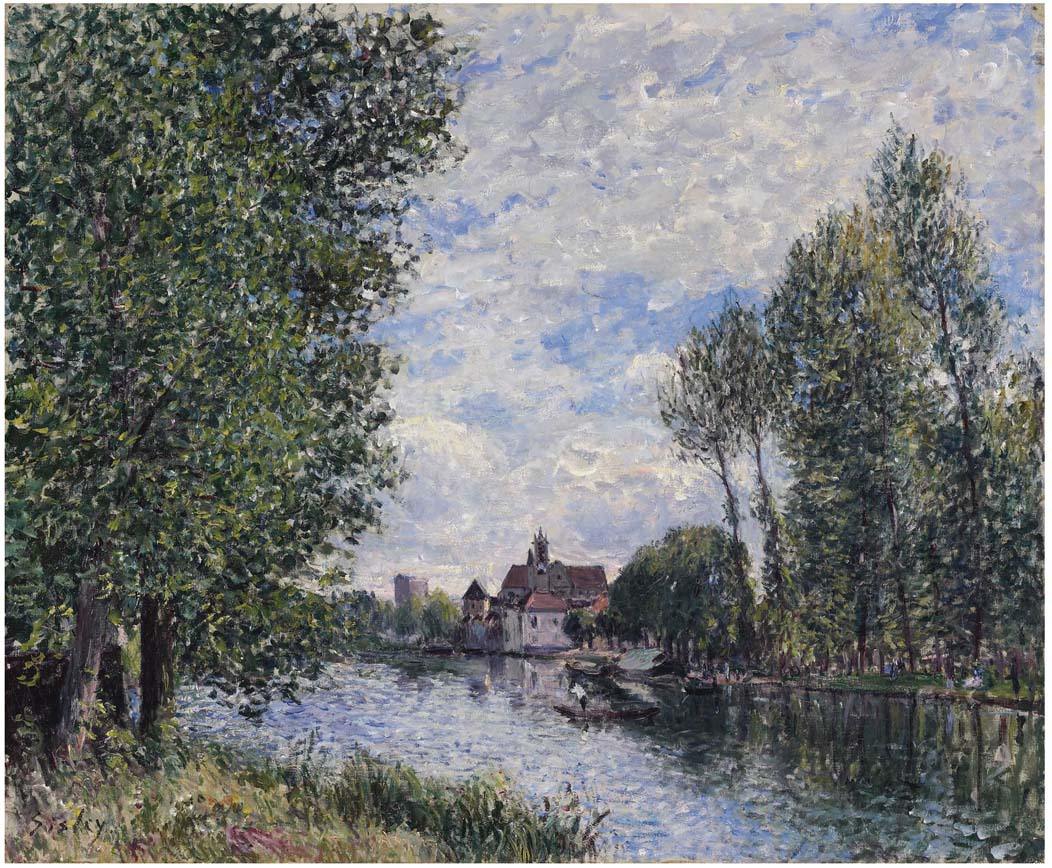 Verão em Moret (Alfred Sisley) - Reprodução com Qualidade Museu