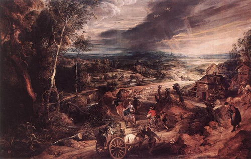 Camponeses de verão indo ao mercado (Peter Paul Rubens) - Reprodução com Qualidade Museu