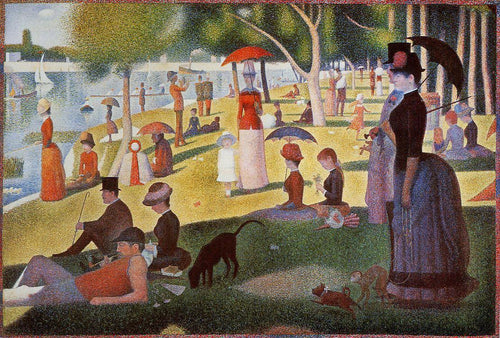 Domingo à tarde na Ilha de La Grande Jatte (Georges Seurat) - Reprodução com Qualidade Museu