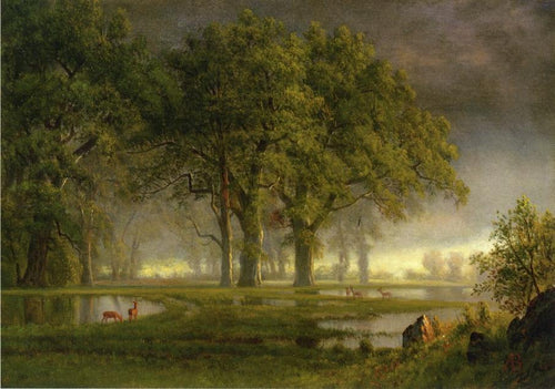Sunglow (Albert Bierstadt) - Reprodução com Qualidade Museu