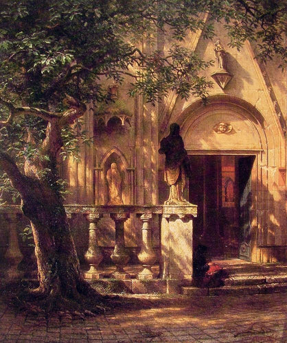Luz solar e sombra (Albert Bierstadt) - Reprodução com Qualidade Museu