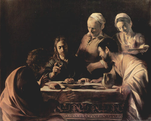 Ceia em Emmaus - Milão (Caravaggio) - Reprodução com Qualidade Museu