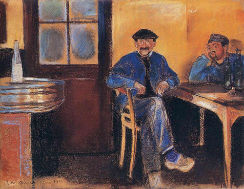 Tavern In St Cloud (Edvard Munch) - Reprodução com Qualidade Museu