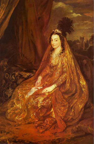 Teresia, Lady Shirley (Anthony van Dyck) - Reprodução com Qualidade Museu