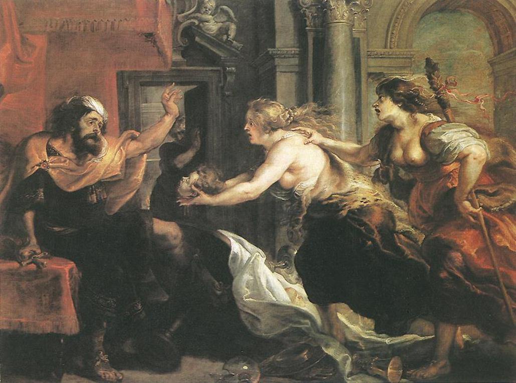 Tereus confrontado com a cabeça de seu filho Itylus (Peter Paul Rubens) - Reprodução com Qualidade Museu
