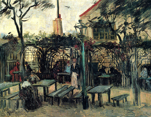 Terraço de um café em Montmartre (Vincent Van Gogh) - Reprodução com Qualidade Museu