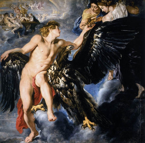 O Rapto de Ganimedes (Peter Paul Rubens) - Reprodução com Qualidade Museu
