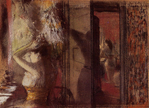 Camarim das atrizes (Edgar Degas) - Reprodução com Qualidade Museu