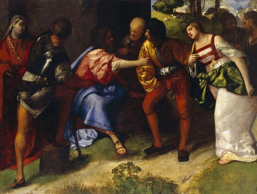 A adúltera trazida antes de Cristo (Giorgione) - Reprodução com Qualidade Museu