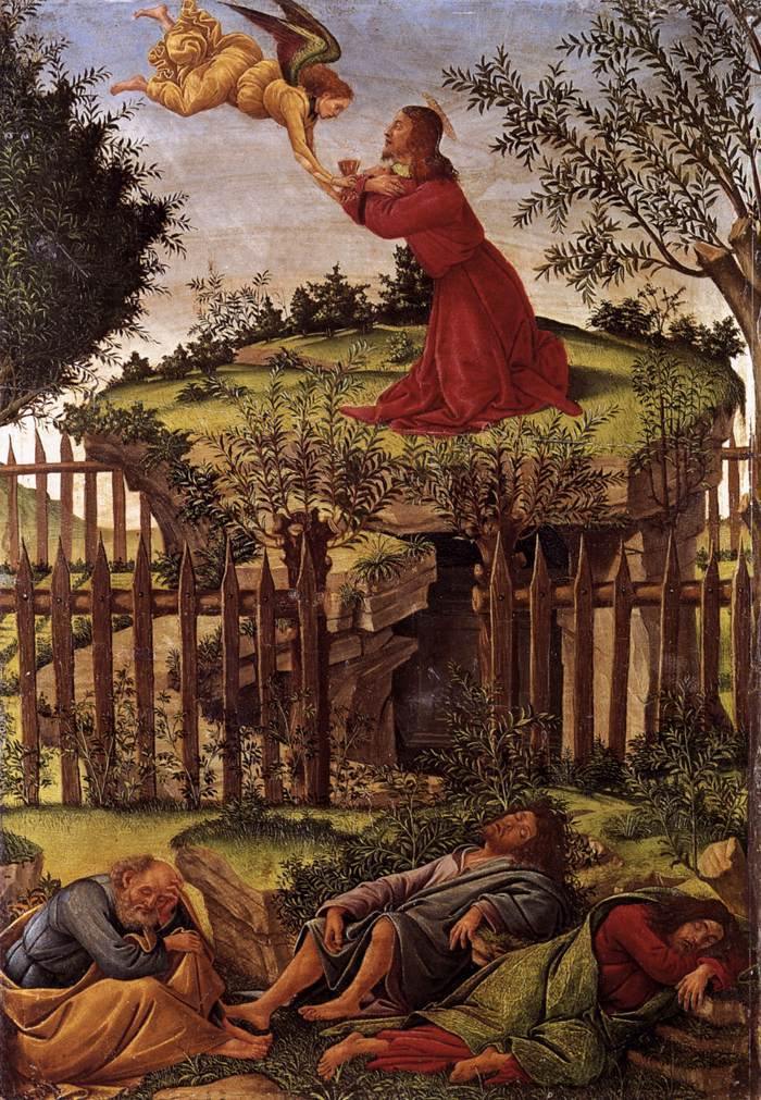 Agonia no jardim (Sandro Botticelli) - Reprodução com Qualidade Museu