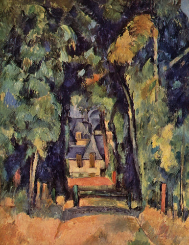 The Alley At Chantilly (Paul Cézanne) - Reprodução com Qualidade Museu