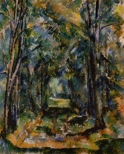 The Alley At Chantilly (Paul Cézanne) - Reprodução com Qualidade Museu